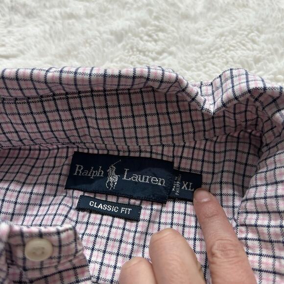 Ralph Lauren Big Shirt Long Sleeve Button Up Mens XL Classic Fit Logo Pony Prep - Picture 3 of 8